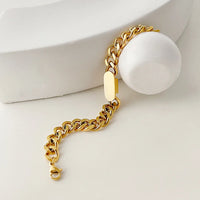 Gold Plated Stainless Steel Chain  Bracelet