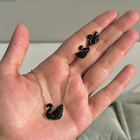 Duck  Black Zircon Set