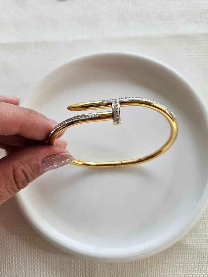 Nail Stoned Bangle