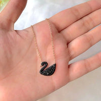 Duck  Black Zircon Set